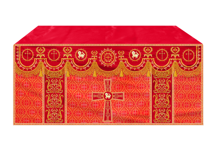 Communion Table Cloth with Embroidered Trims