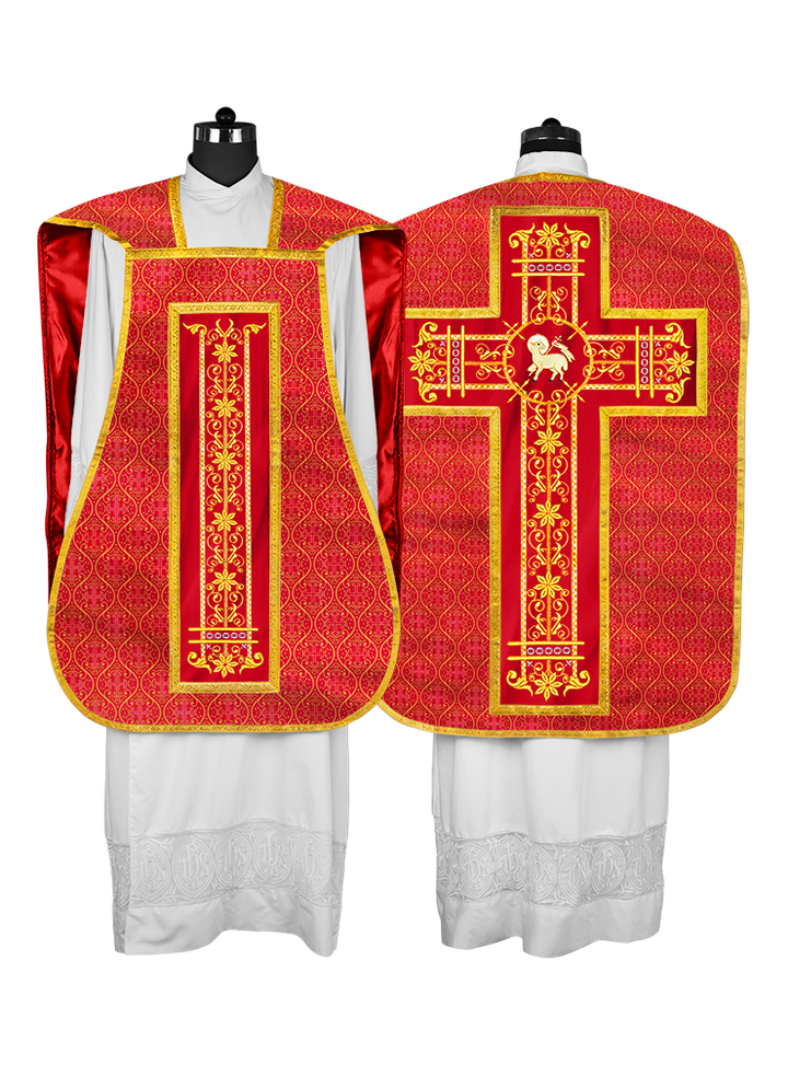 Vestimentas católicas con espalda de violín 