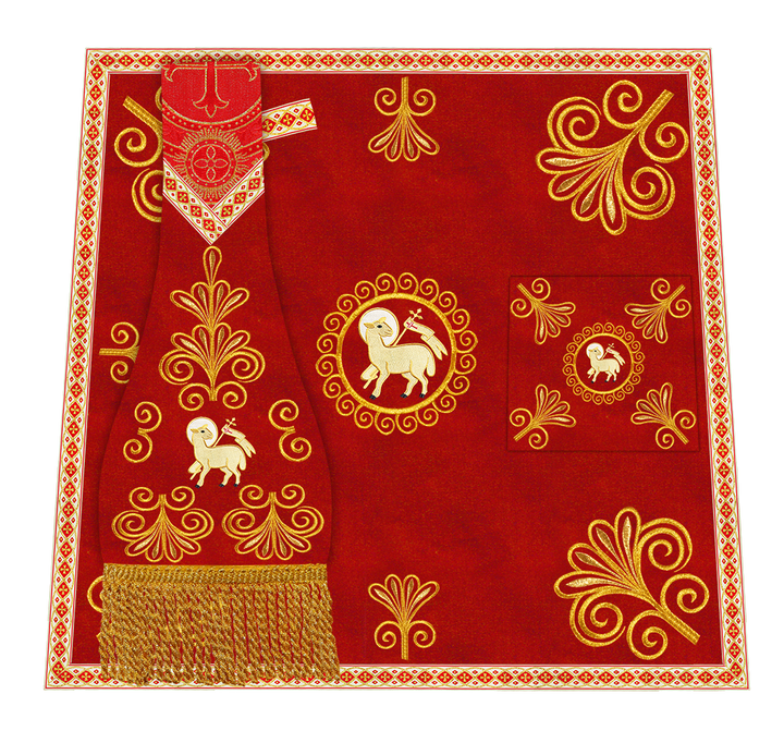 Ornate Embroidery Mass set with Motif