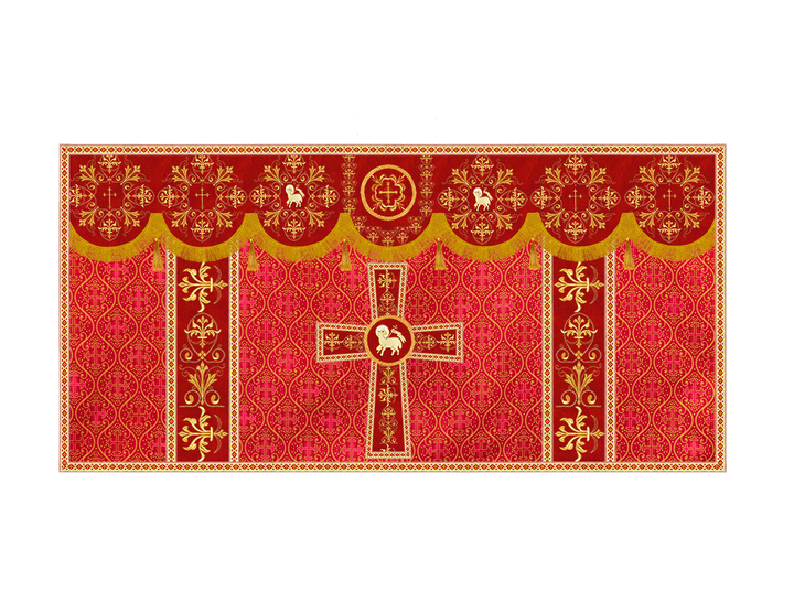 Altar Cloth with Spiritual Motif and Trims