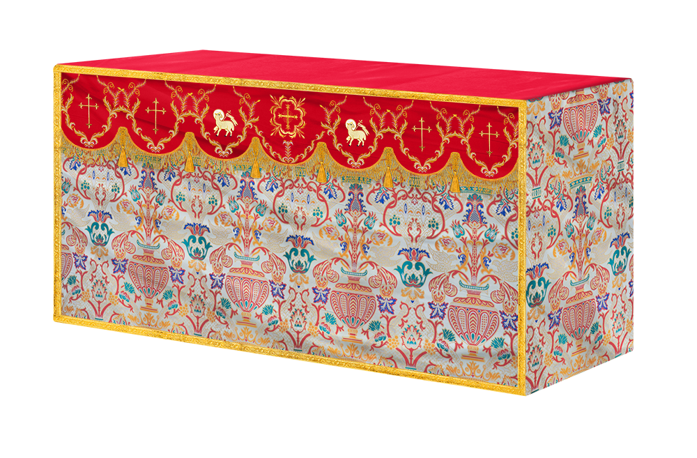 Tapestry Altar Cloth with Liturgical Motif