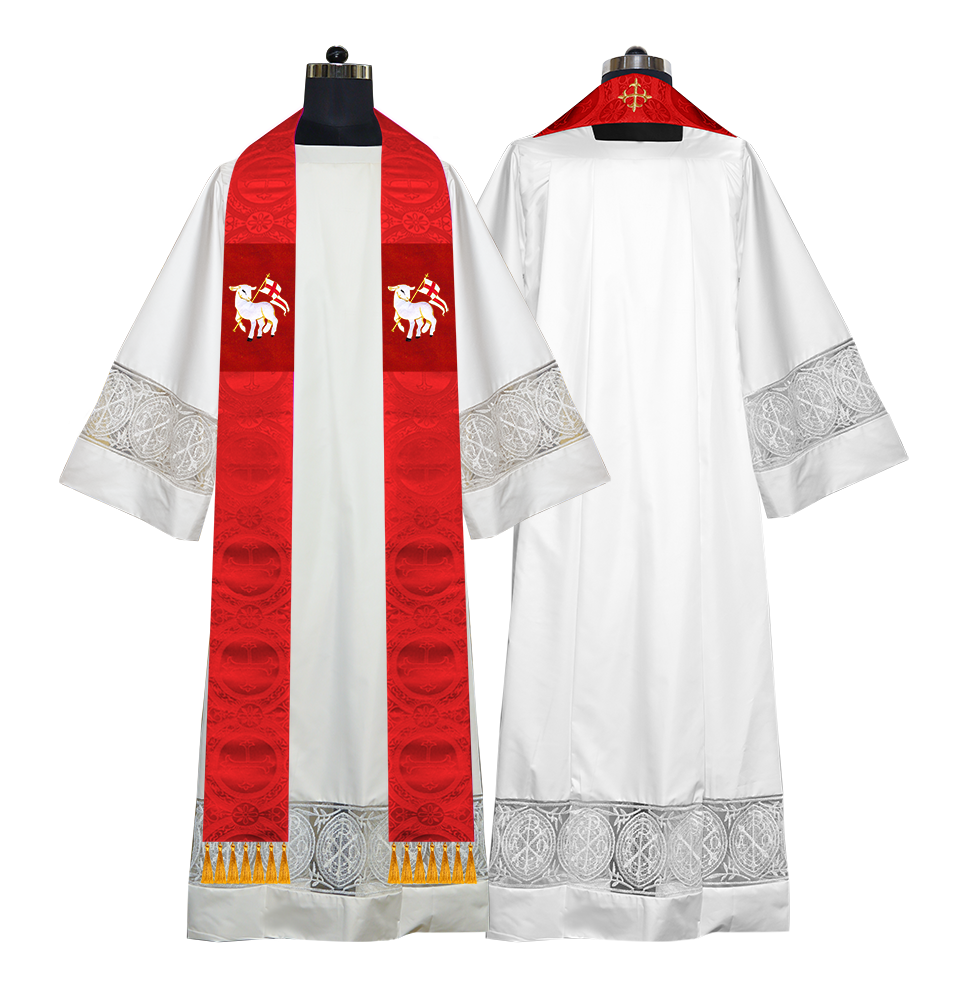 Embroidered Priest Stole with Motif