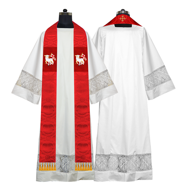 Embroidered Priest Stole with Motif