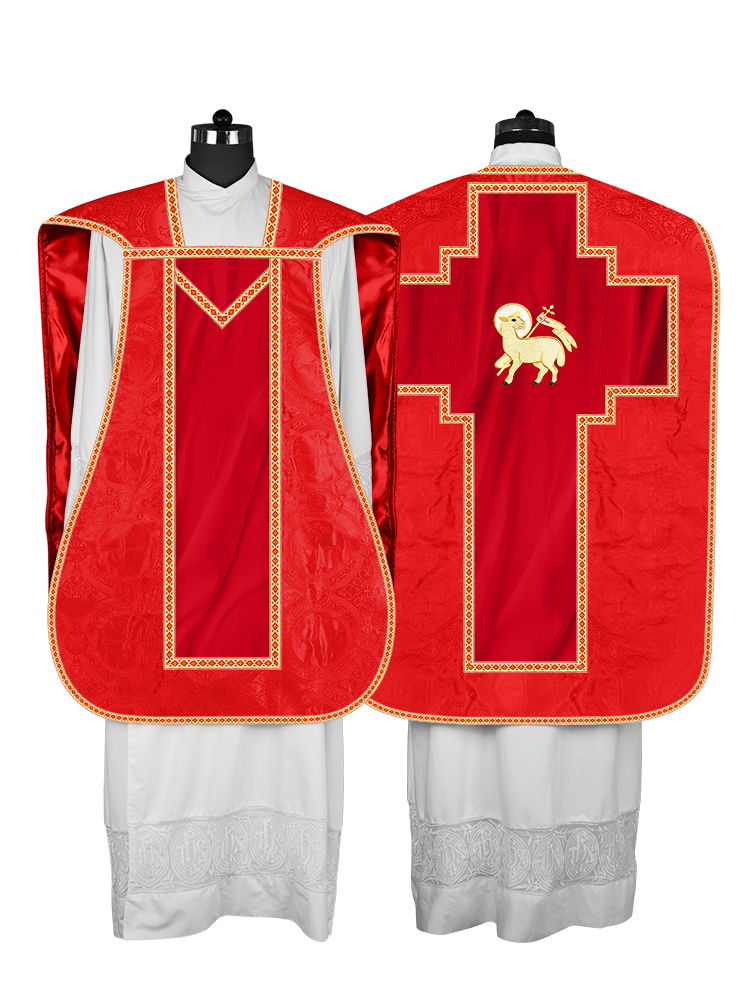 Roman chasuble with Motif and Trims