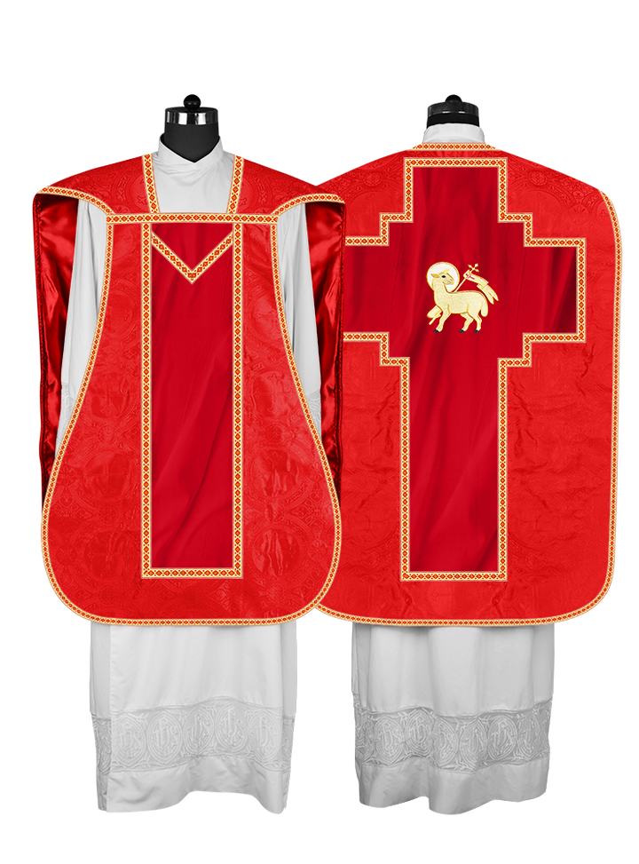 Roman chasuble with Motif and Trims
