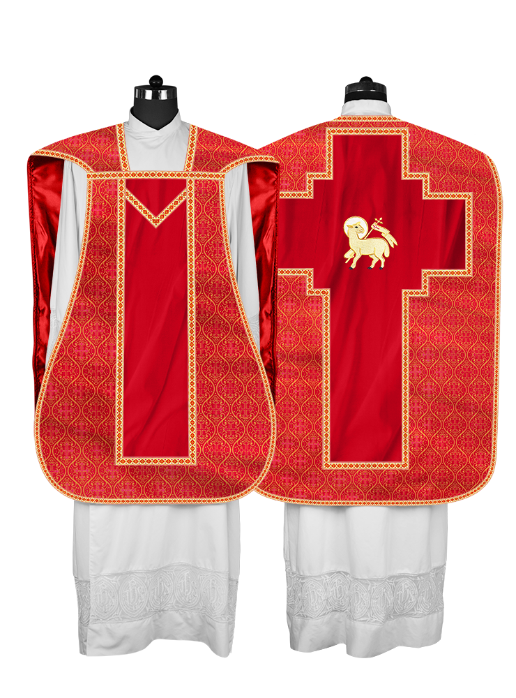 Roman chasuble with Motif and Trims