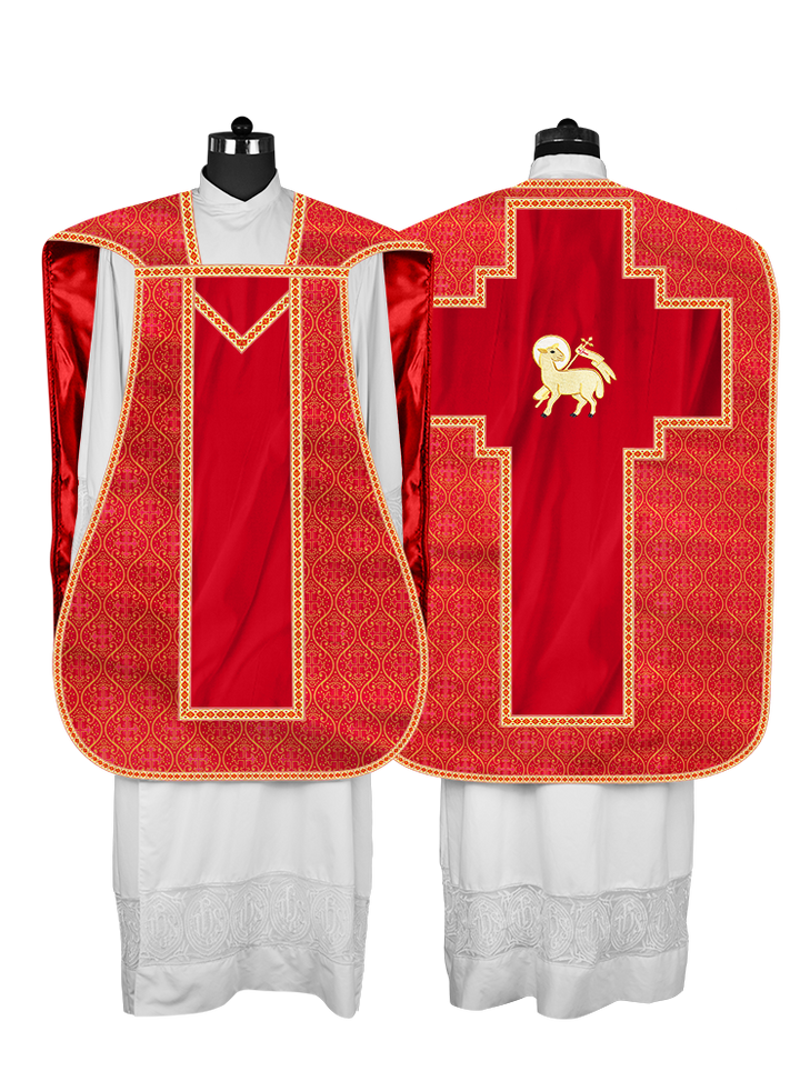 Roman chasuble with Motif and Trims
