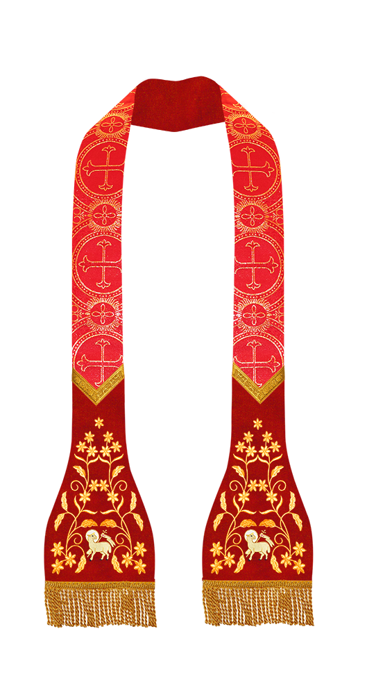 Roman Stole with Floral design