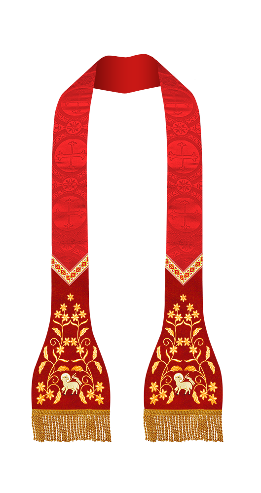 Floral Embroidered Roman stole