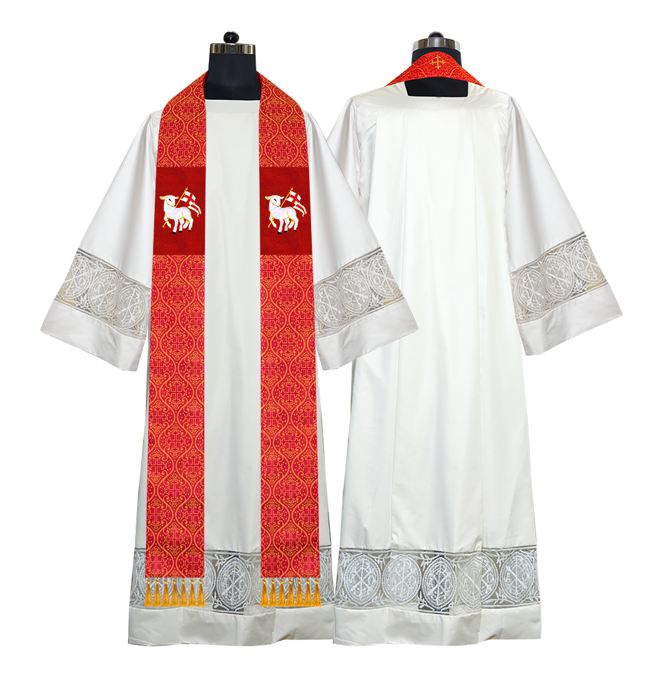 Embroidered Priest Stole with Motif