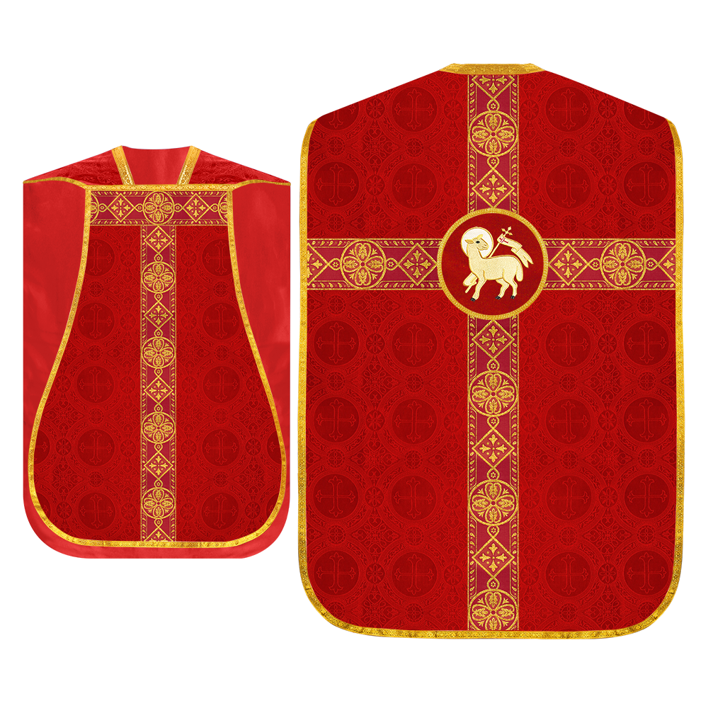 Embroidered Roman Chasuble Vestment