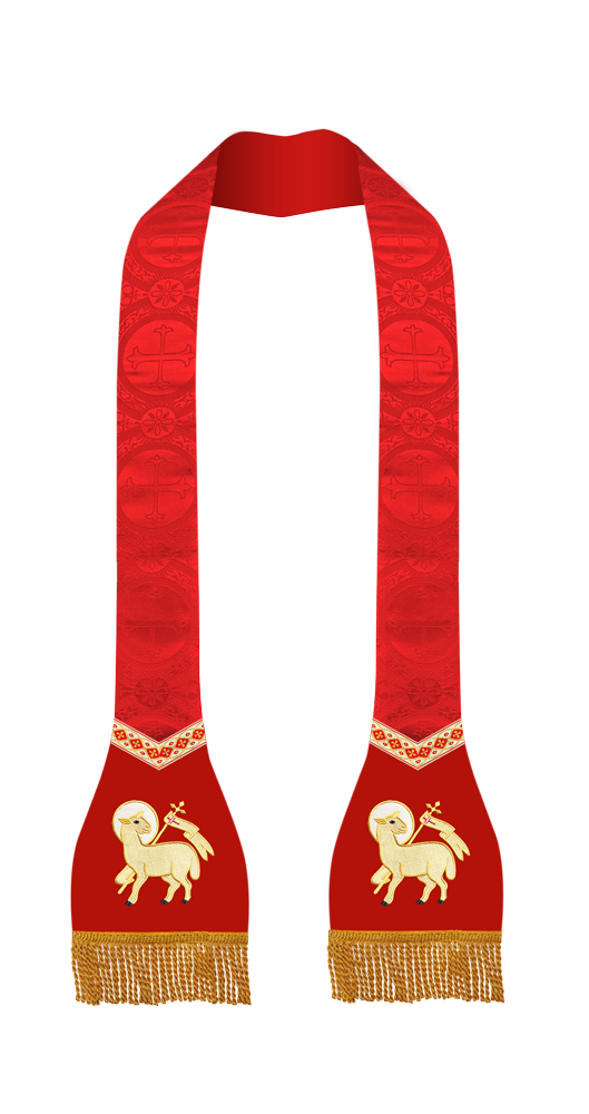Roman Stole with Motif and trims