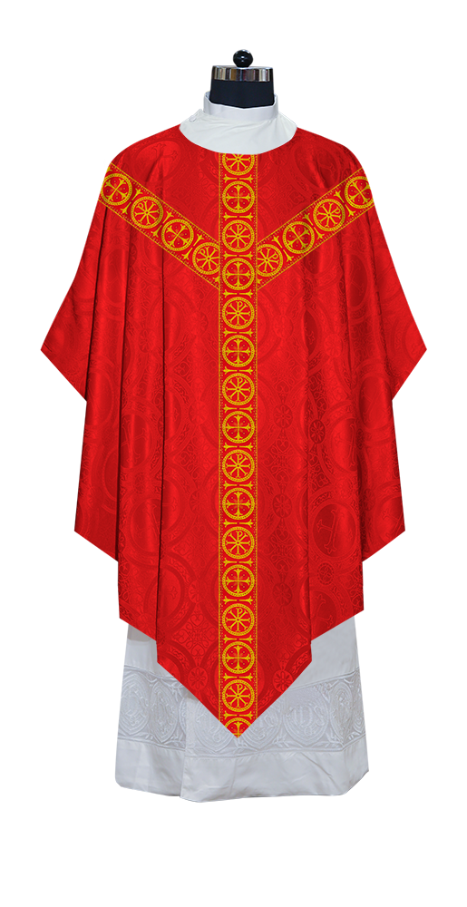 Pugin Chasuble with Detailed Braids