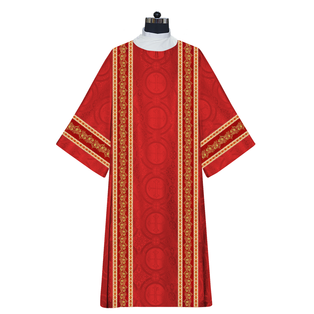 Dalmatics Vestments Adorned With Braids and Trims