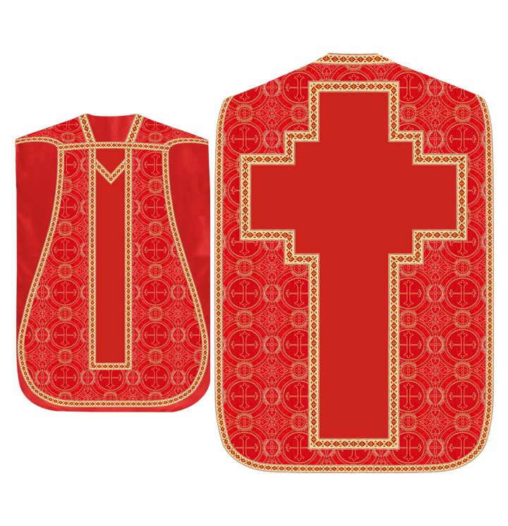 Roman chasuble with Motif and Trims