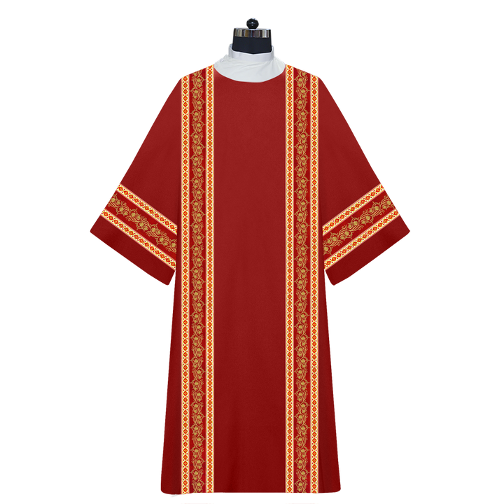 Dalmatics Vestments Adorned With Braids and Trims