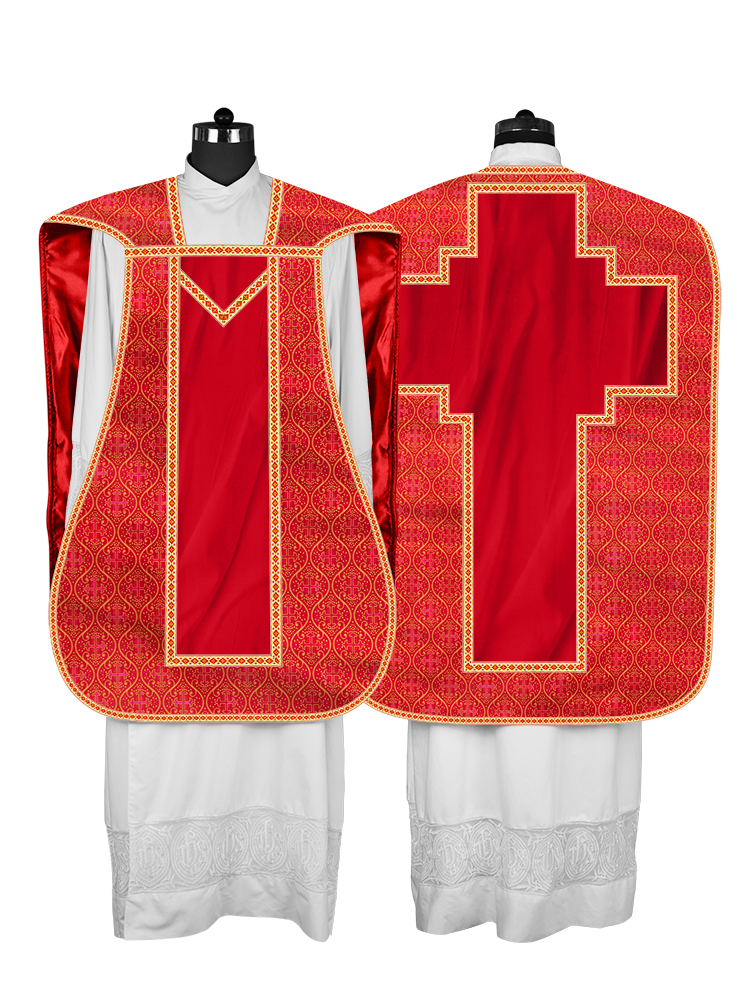 Roman chasuble with Motif and Trims