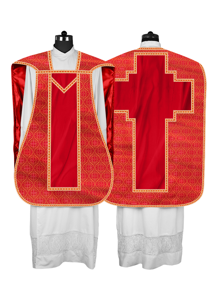 Roman chasuble with Motif and Trims