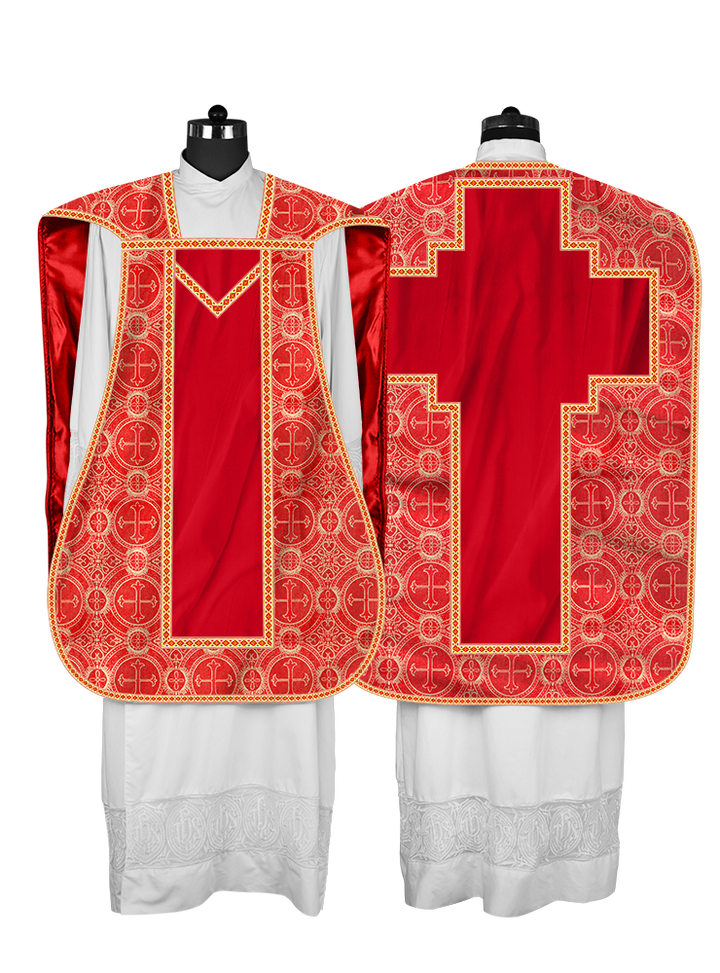 Roman chasuble with Motif and Trims