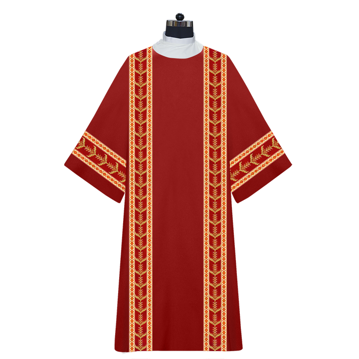 Dalmatics Vestments With Adorned Orphrey and Trims