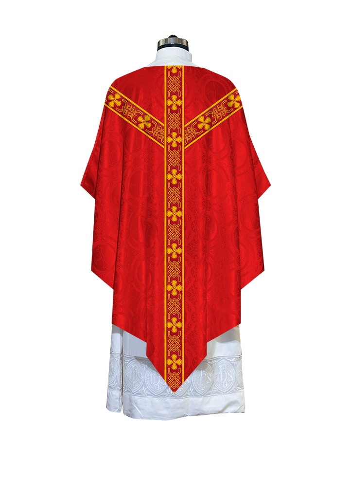 Pugin Chasuble with Detailed Braids