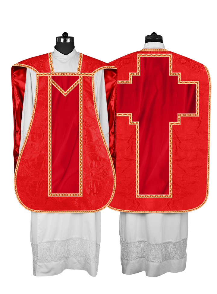 Roman chasuble with Motif and Trims