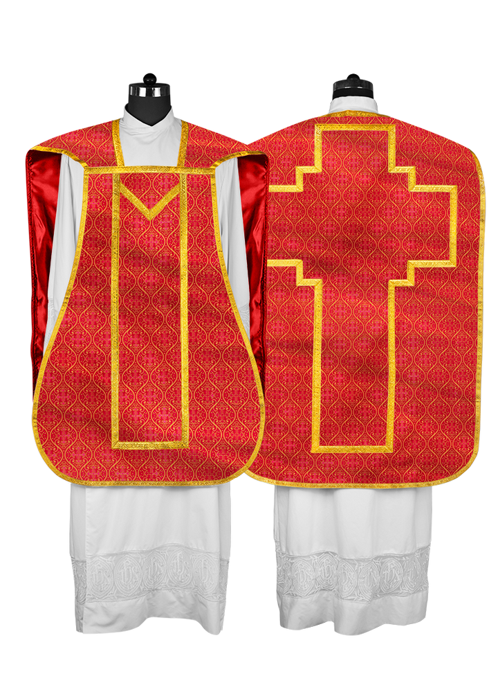 Roman Chasuble with adorned motif