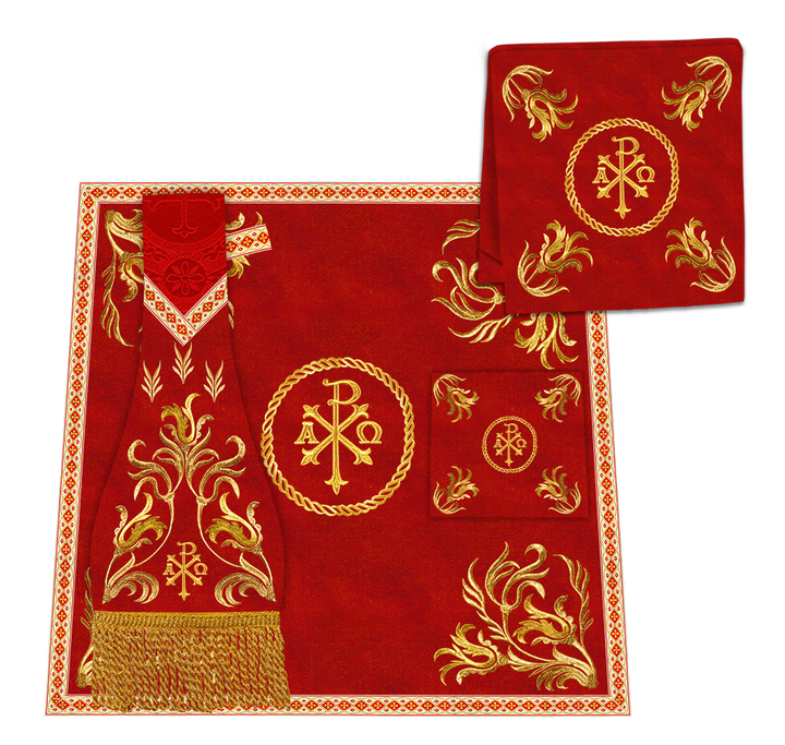 Roman Chasuble Vestment With Woven Braids and Trims