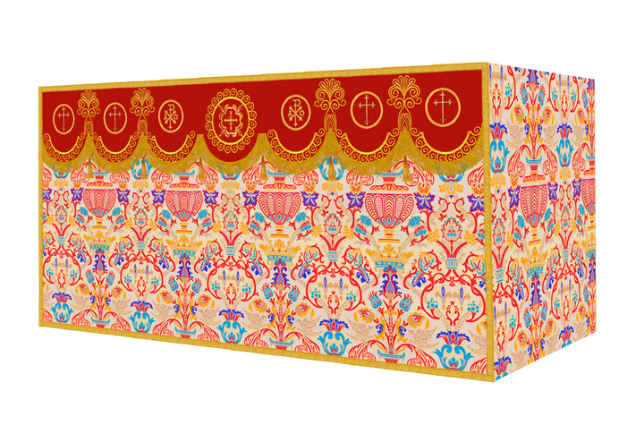 Coronation Tapestry Church Altar Cloth with Trims