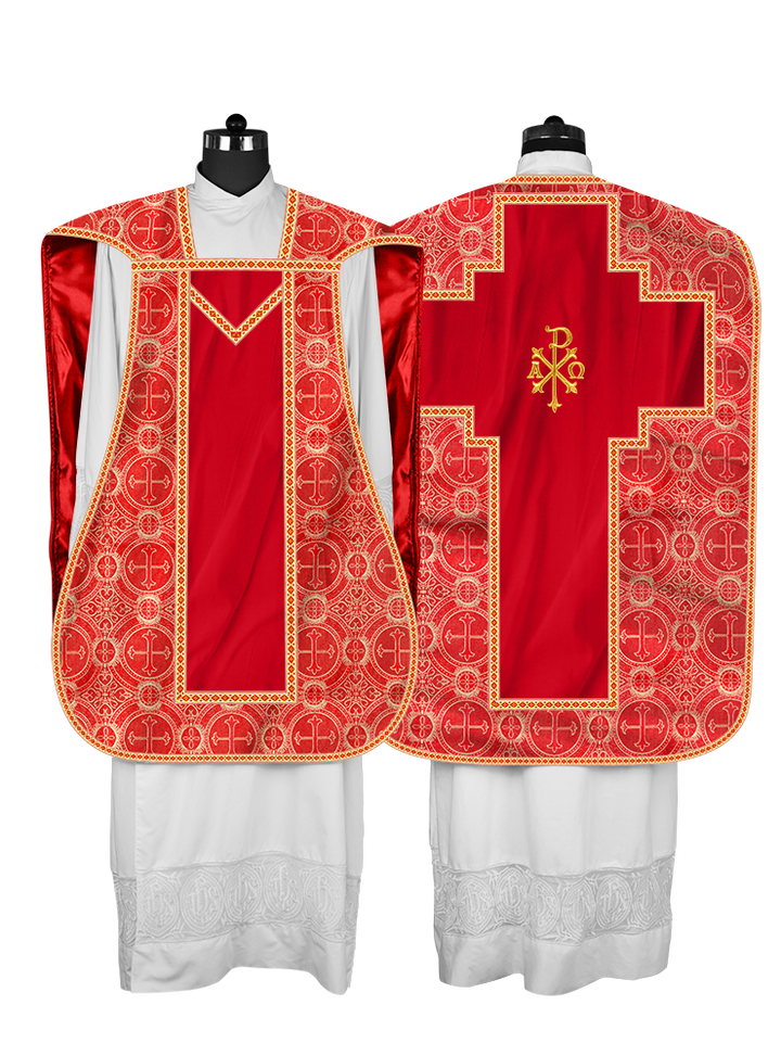 Roman chasuble with Motif and Trims