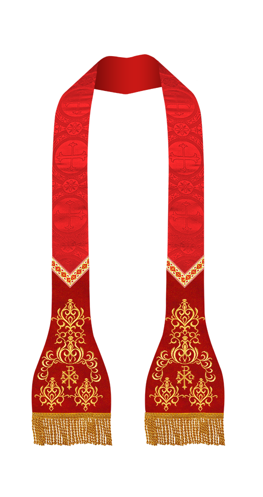 Set of Four Roman Stole with Ornate trims