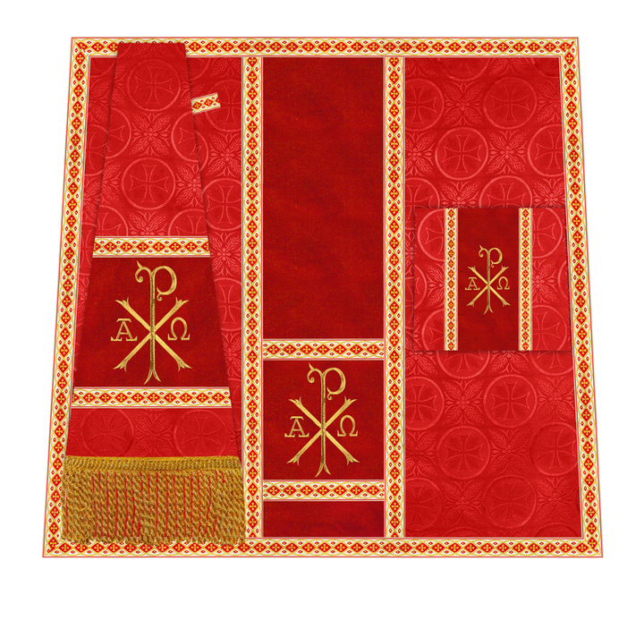 Altar Mass Set with Detailed Motif Embroidery
