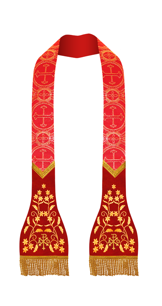 Roman Stole with Floral design