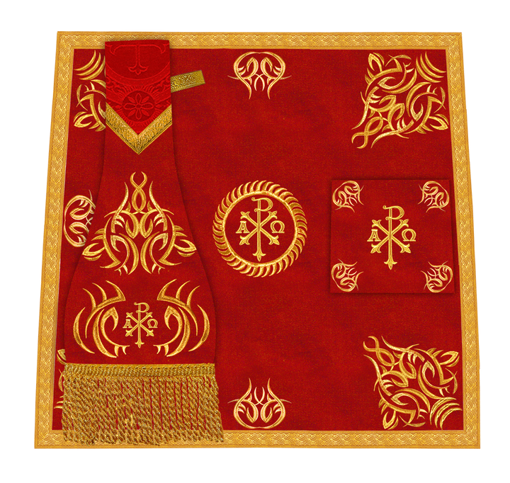 Set of four Fiddleback vestment with stole