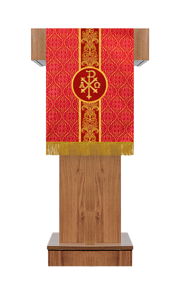 Pulpit/Lectern with Golden Embroidery Trim