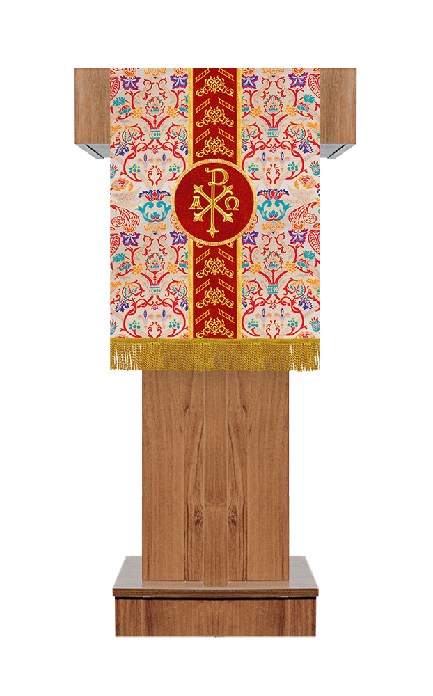 Tapestry Pulpit/Lectern with Woven Braids