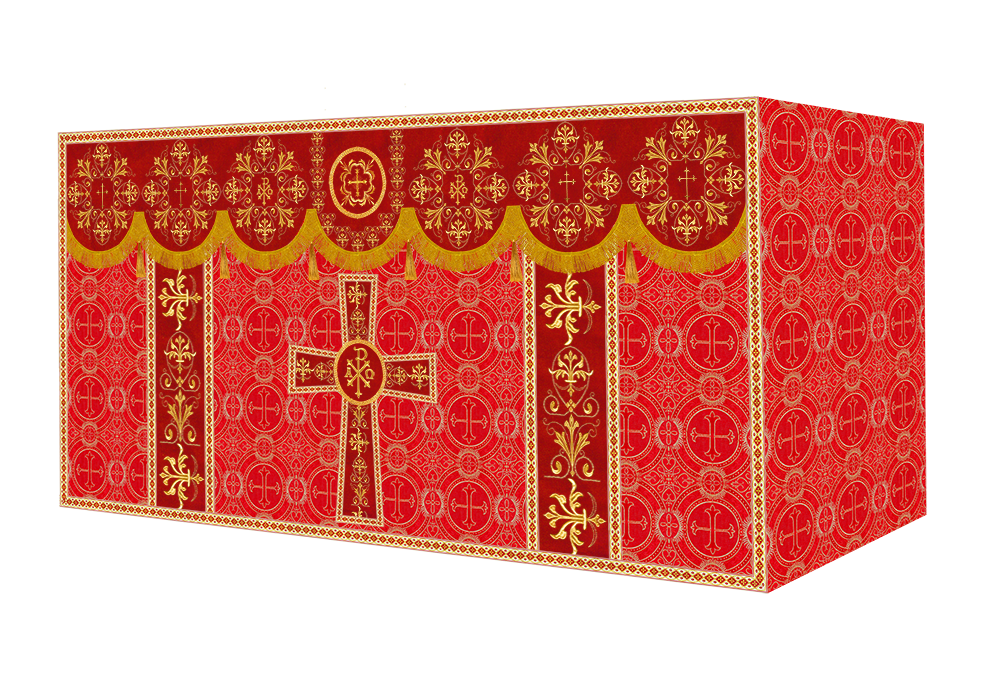 Altar Cloth with Spiritual Motif and Trims