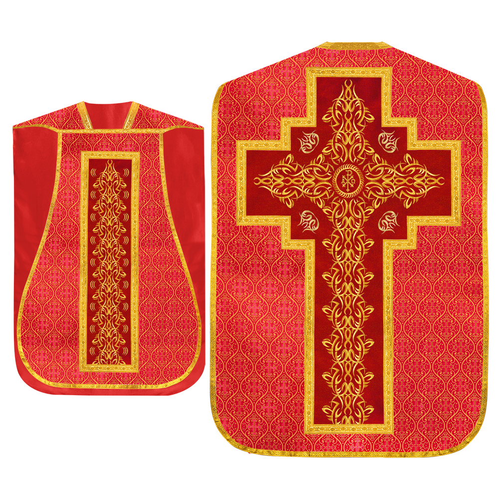 Set of four Fiddleback vestment with stole