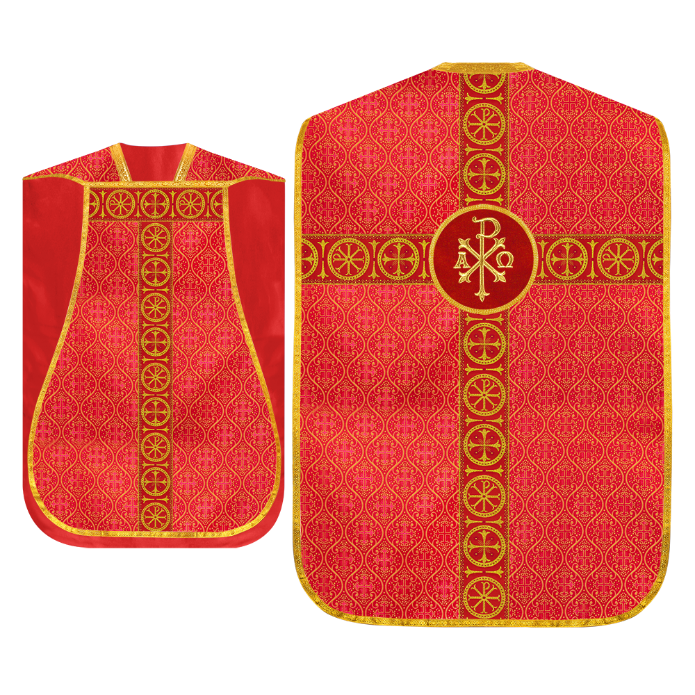 Roman Chasuble with Adorned Orphrey