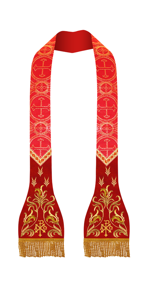 Roman Catholic Stole with Spiritual motif