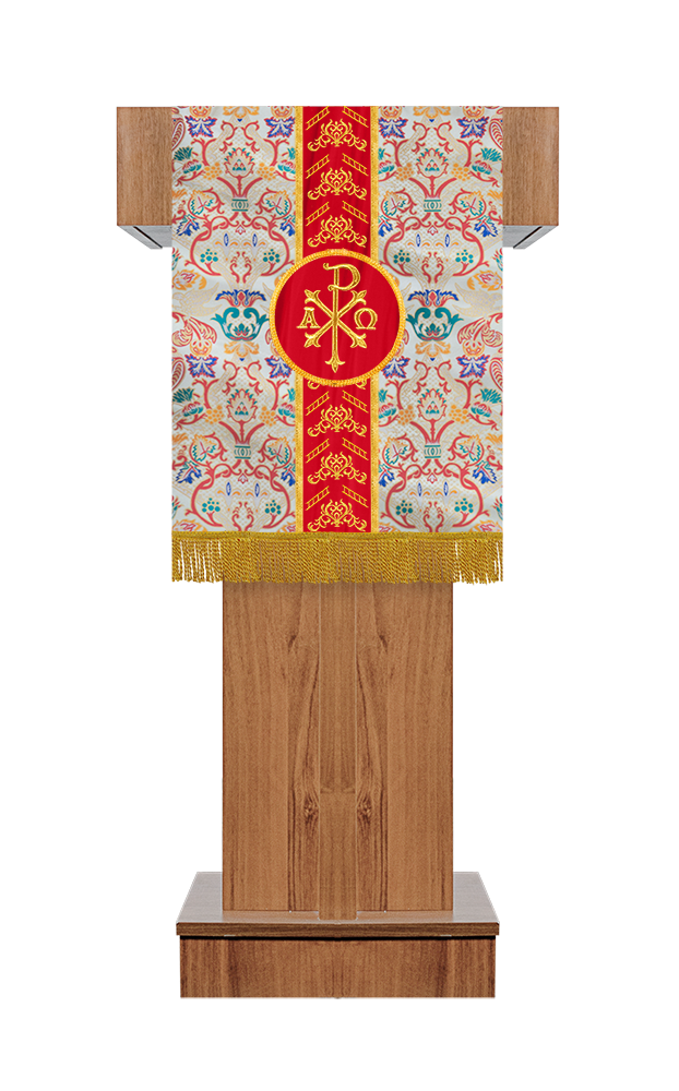 Tapestry Pulpit/Lectern with Woven Braids