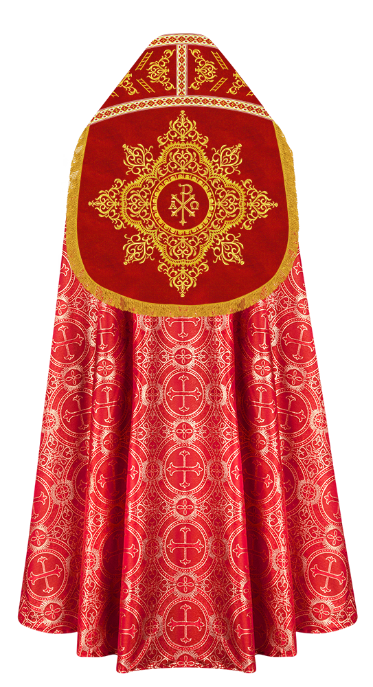 Elegant Roman Cope Vestment with Ornate Embroidery