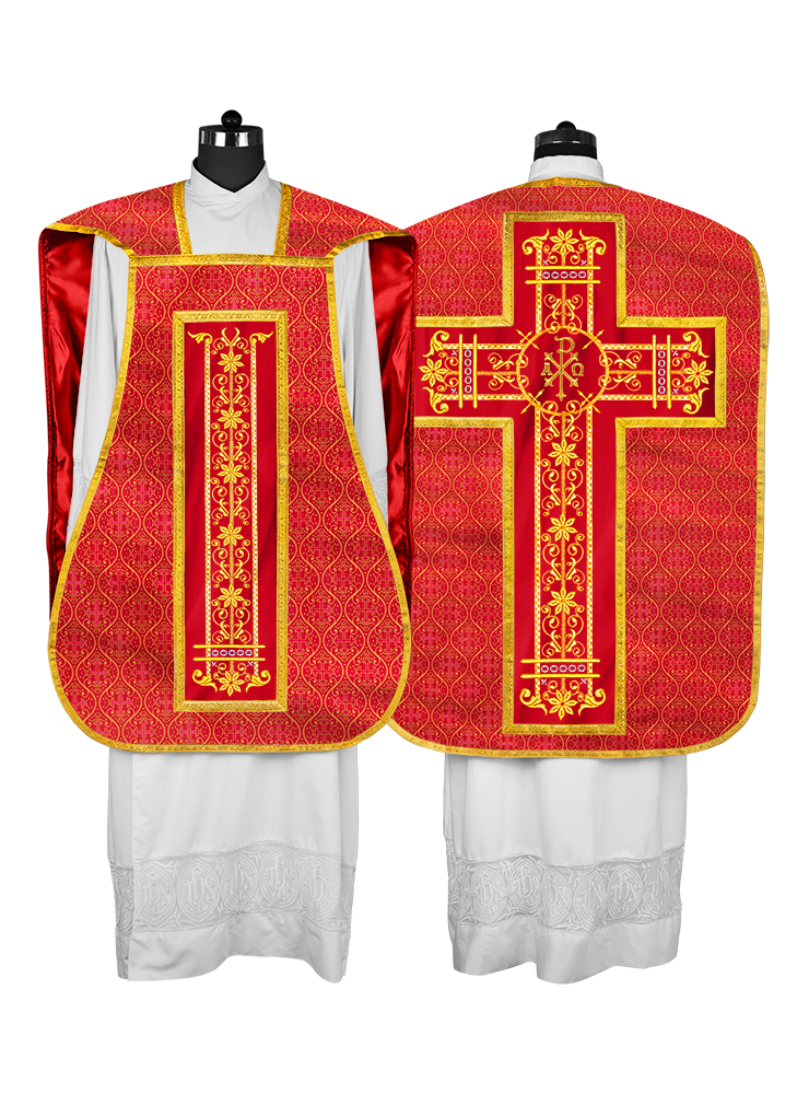 Vestimentas católicas con espalda de violín 