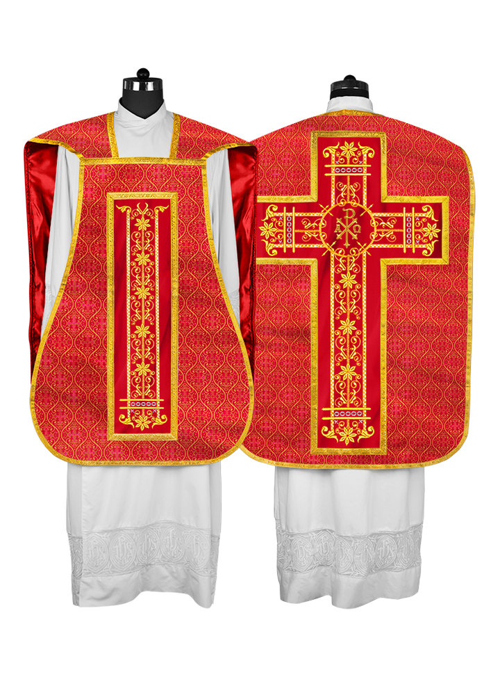 Vestimentas católicas con espalda de violín 