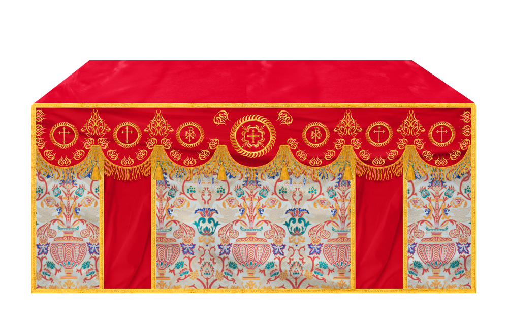 Tapestry Altar Cloth with Embroidered Orphrey