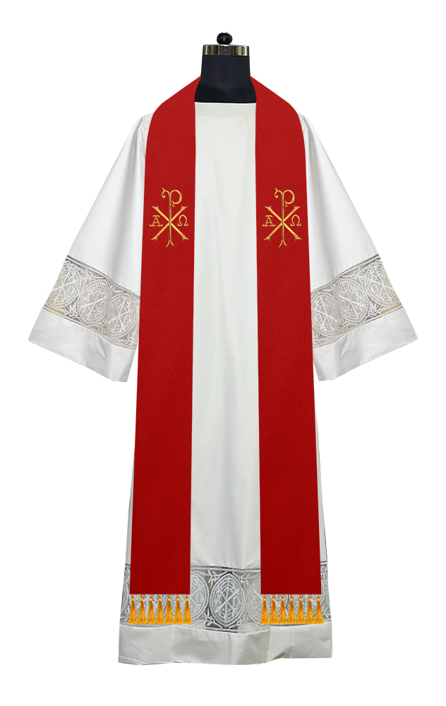 Embroidered Priest Stole with Motif