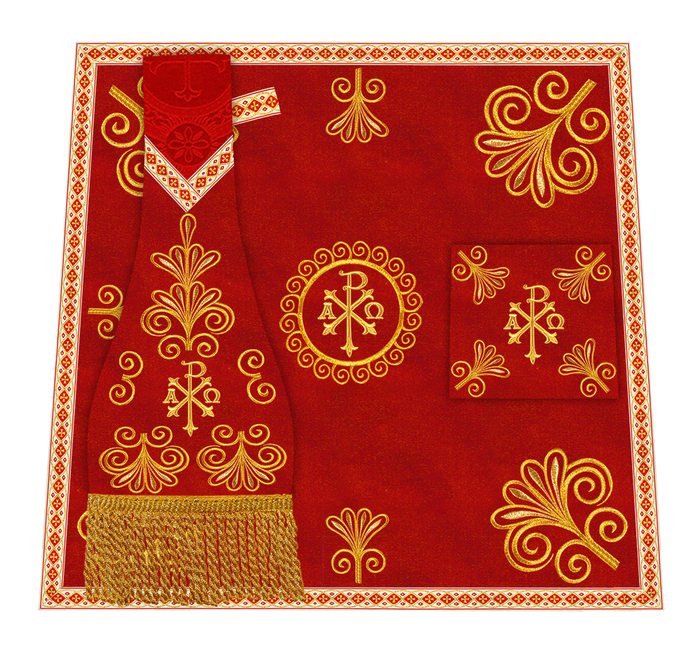 Set of Four Roman Chasuble Vestments