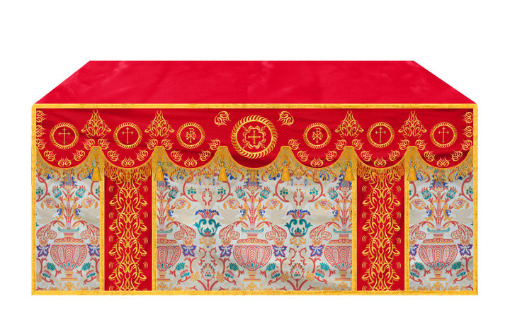 Tapestry Altar Cloth with Embroidered Orphrey