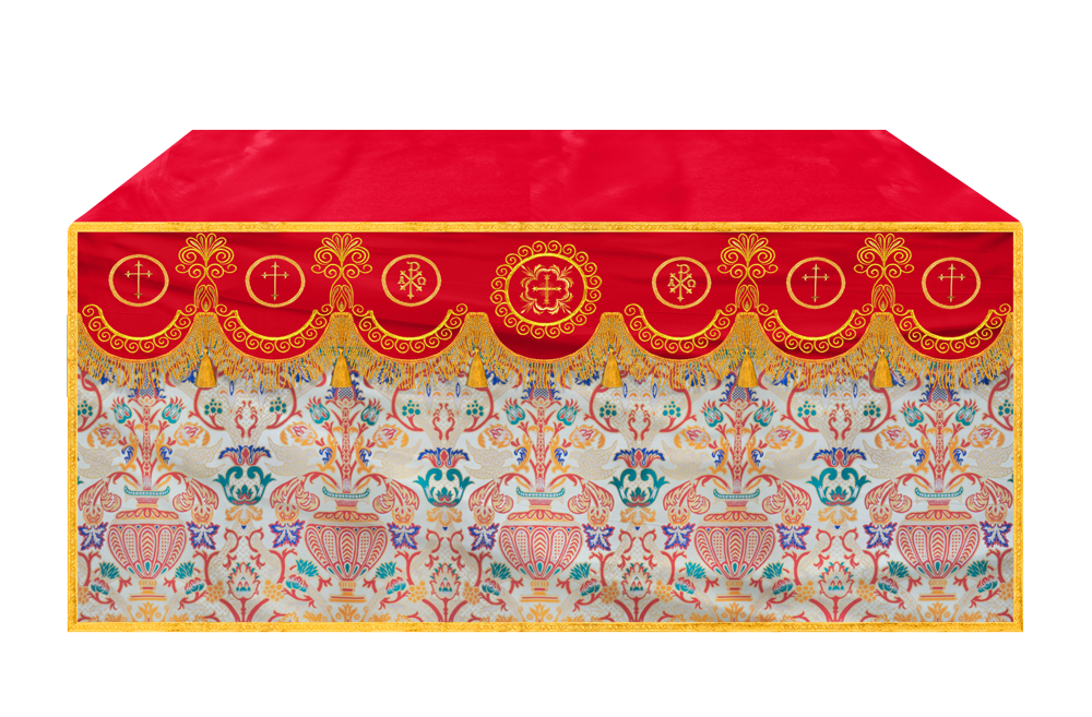 Coronation Tapestry Church Altar Cloth with Trims