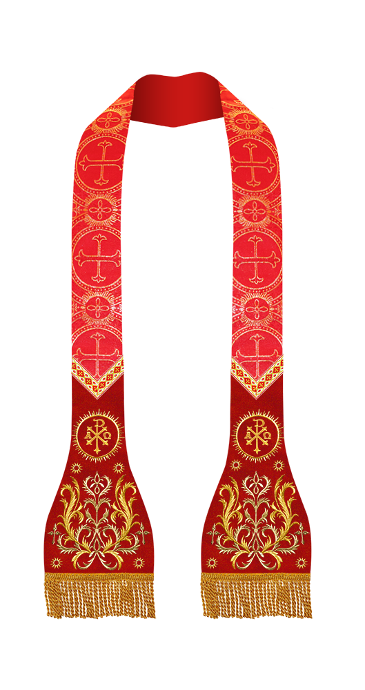 Roman Stole with Braided Embroidery